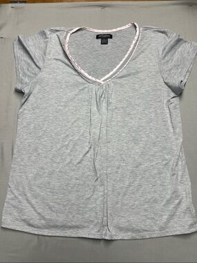 Earth Angels set Light Gray V-Neck Short Sleeve Tee set